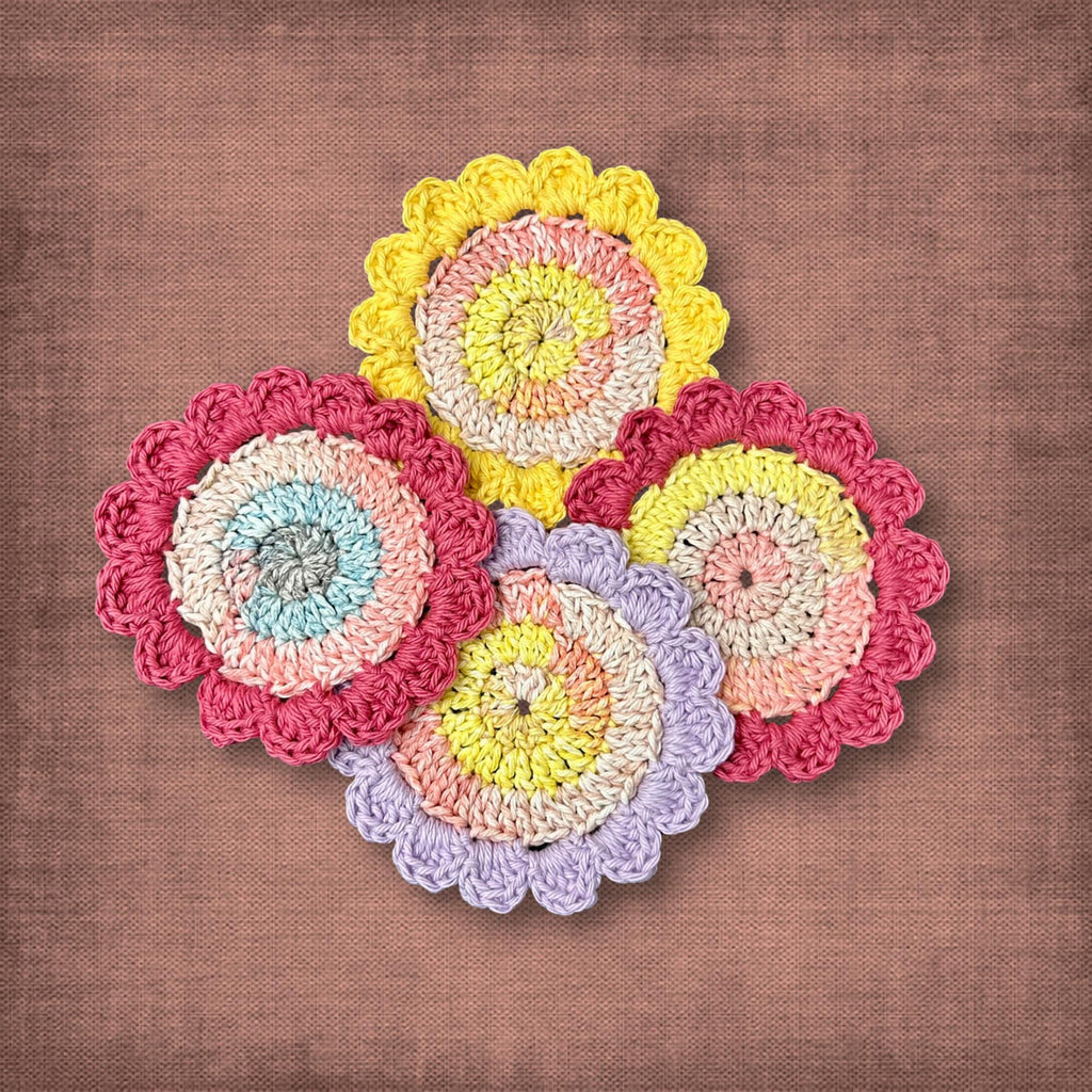 Pink Floral Coasters
