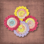 Pink Floral Coasters