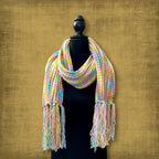 Ribbed Fringe Scarf