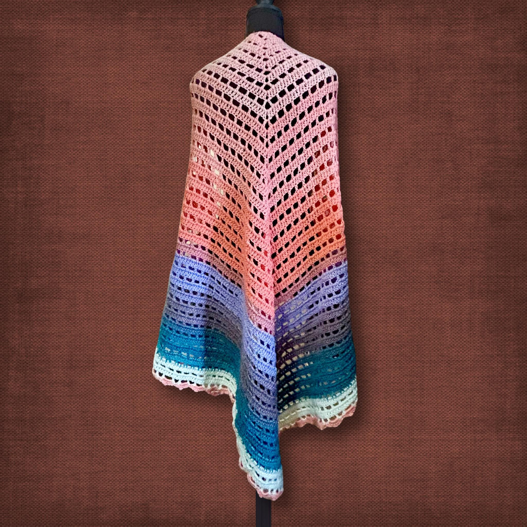 Coral Beachhouse Shawl