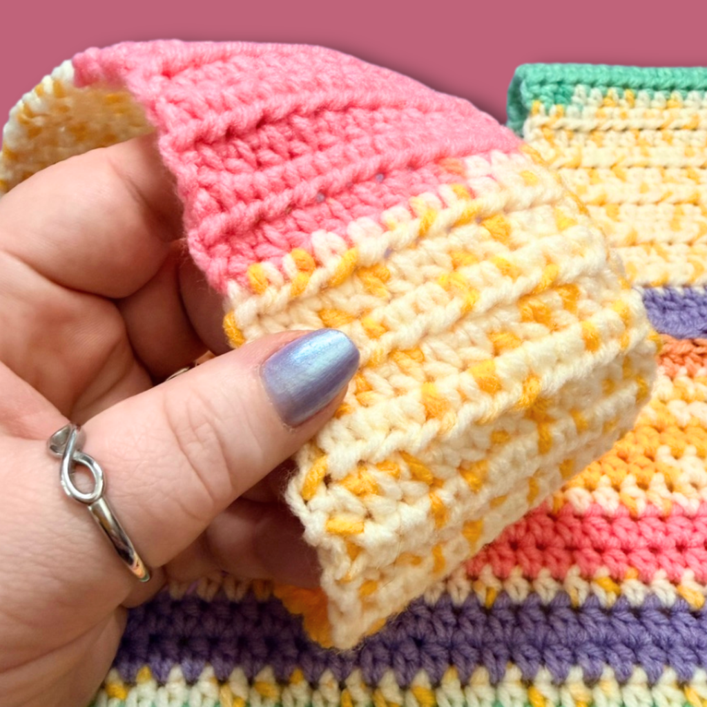 Bright Stripes Japanese Knot Bag