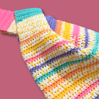 Bright Stripes Japanese Knot Bag