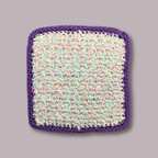 Thick Cotton Purple Washcloth