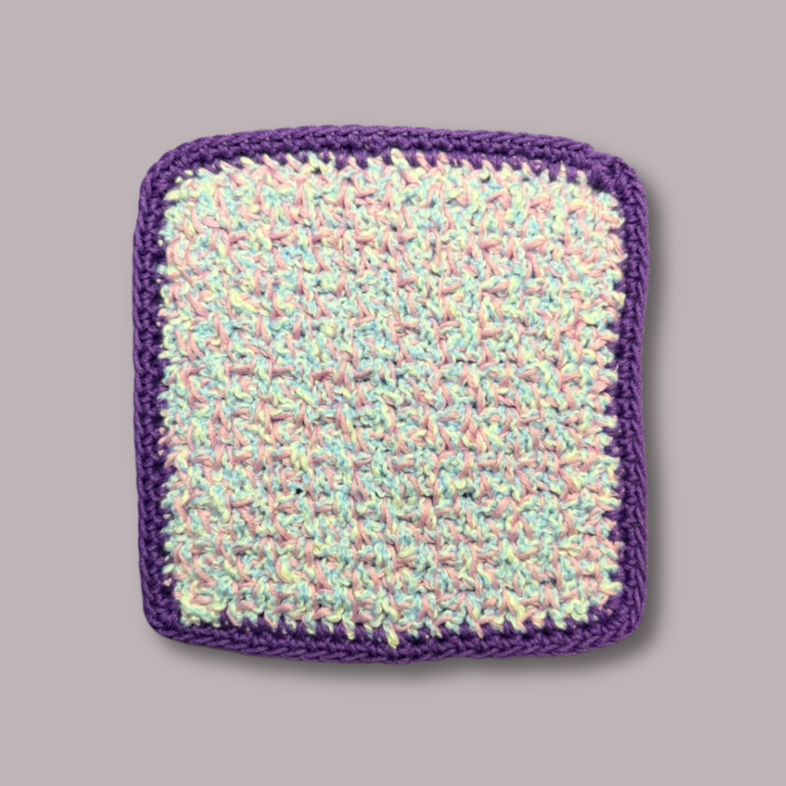 Thick Cotton Purple Washcloth