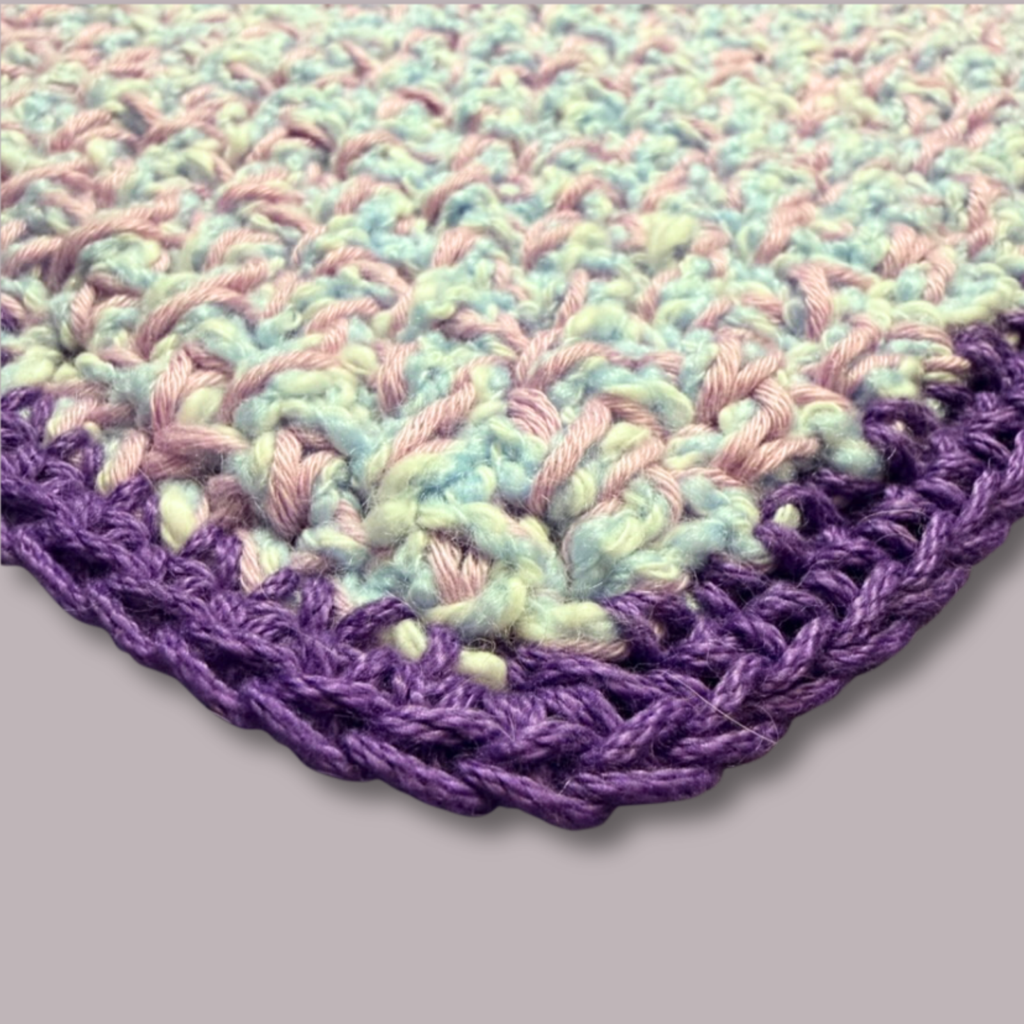 Thick Cotton Purple Washcloth