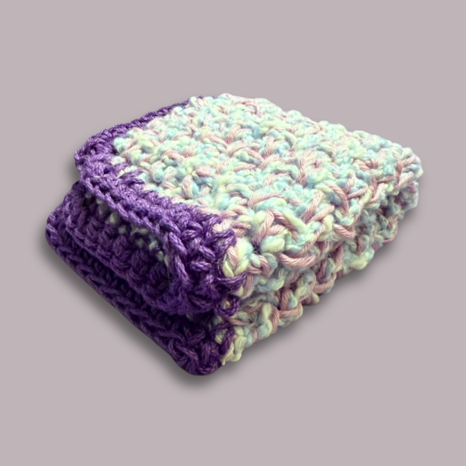 Thick Cotton Purple Washcloth