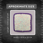 Thick Cotton Purple Washcloth