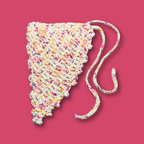 Splatter Paint White Bandana