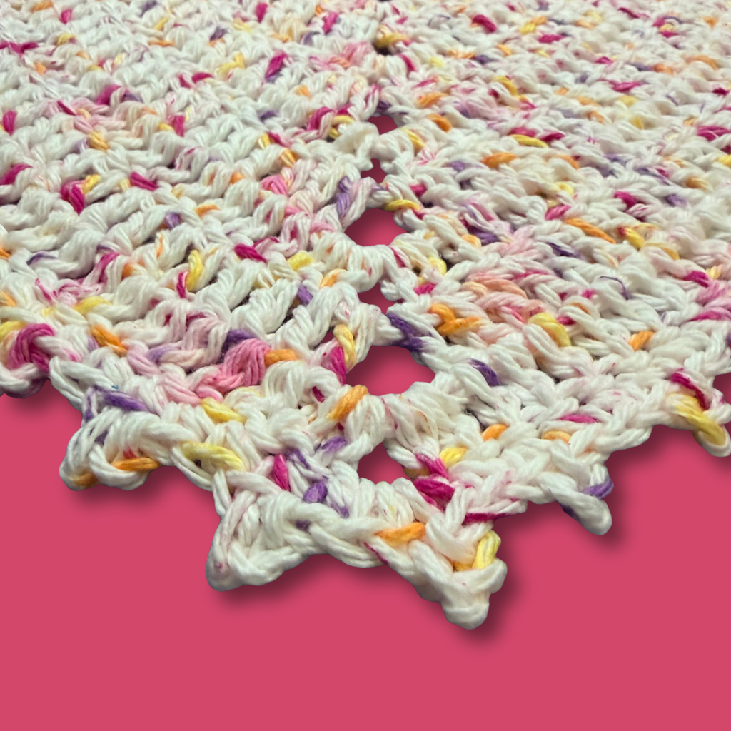 Splatter Paint White Bandana