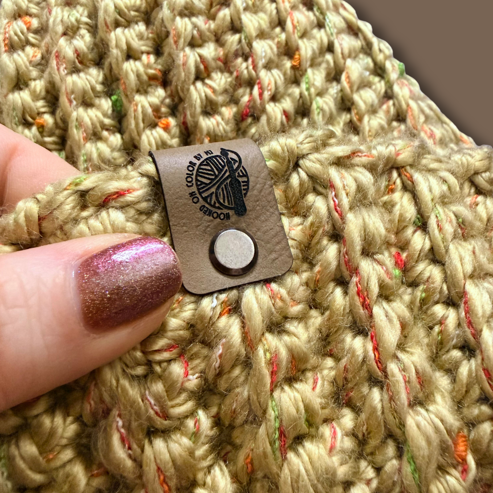 L/XL Professor Tweed Tan Beanie