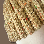 L/XL Professor Tweed Tan Beanie