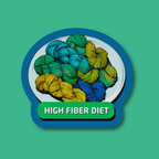 High Fiber Diet Yarn Hank Sticker