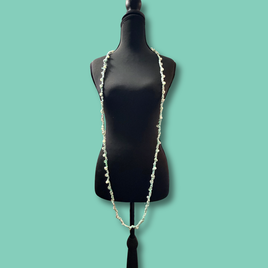 Cotton Crochet Wrap Necklace