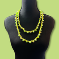 Green Boho Beaded Necklace