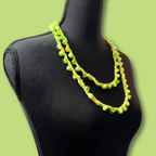Green Boho Beaded Necklace