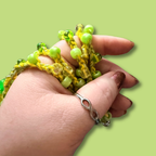 Green Boho Beaded Necklace