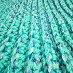 L/XL Bright Teal Blue Beanie