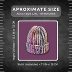 L/XL Purple Hues Beanie