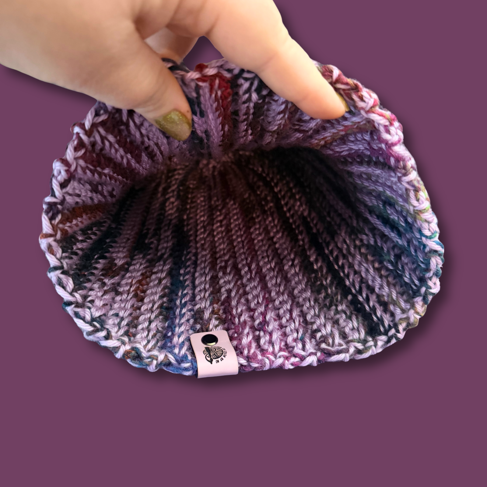 L/XL Purple Hues Beanie