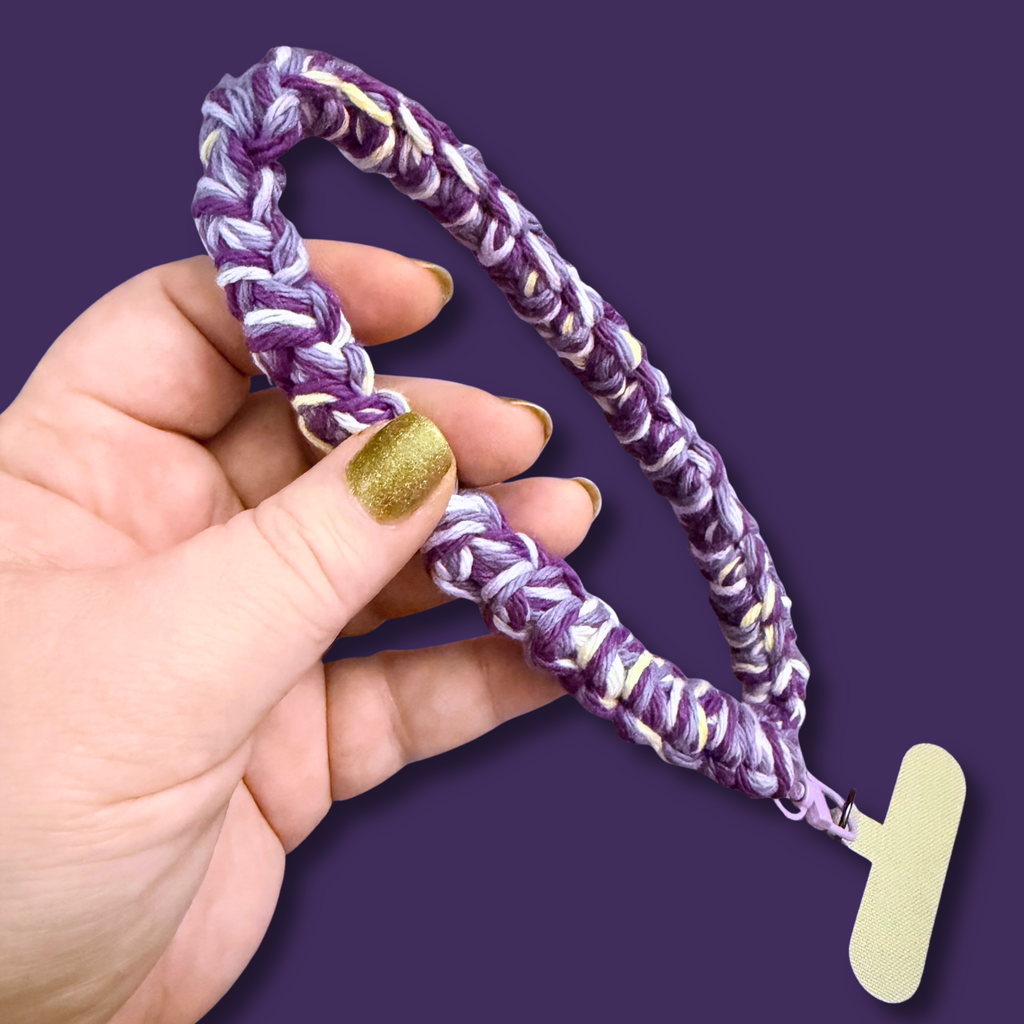Purple Cell Phone Strap