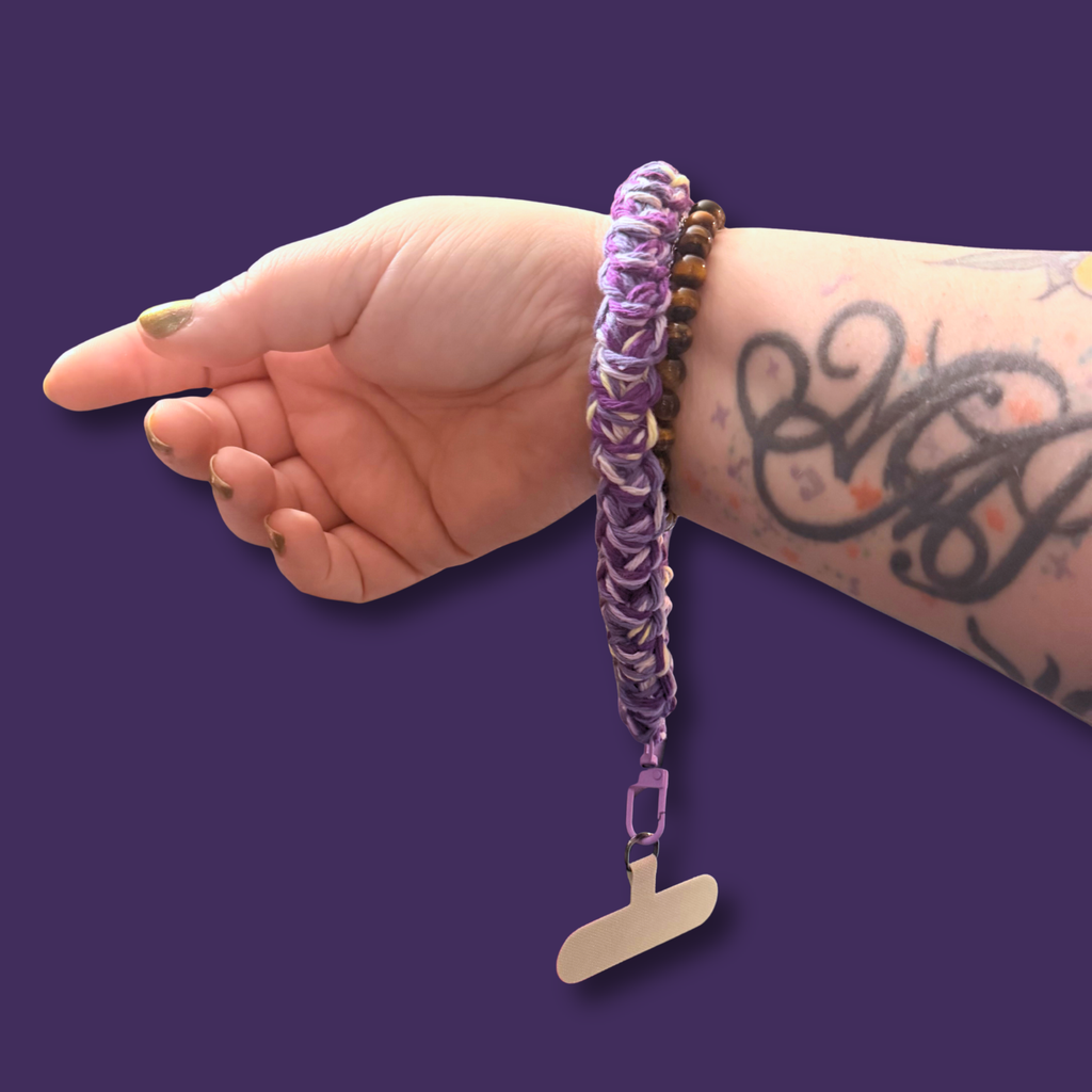 Purple Cell Phone Strap