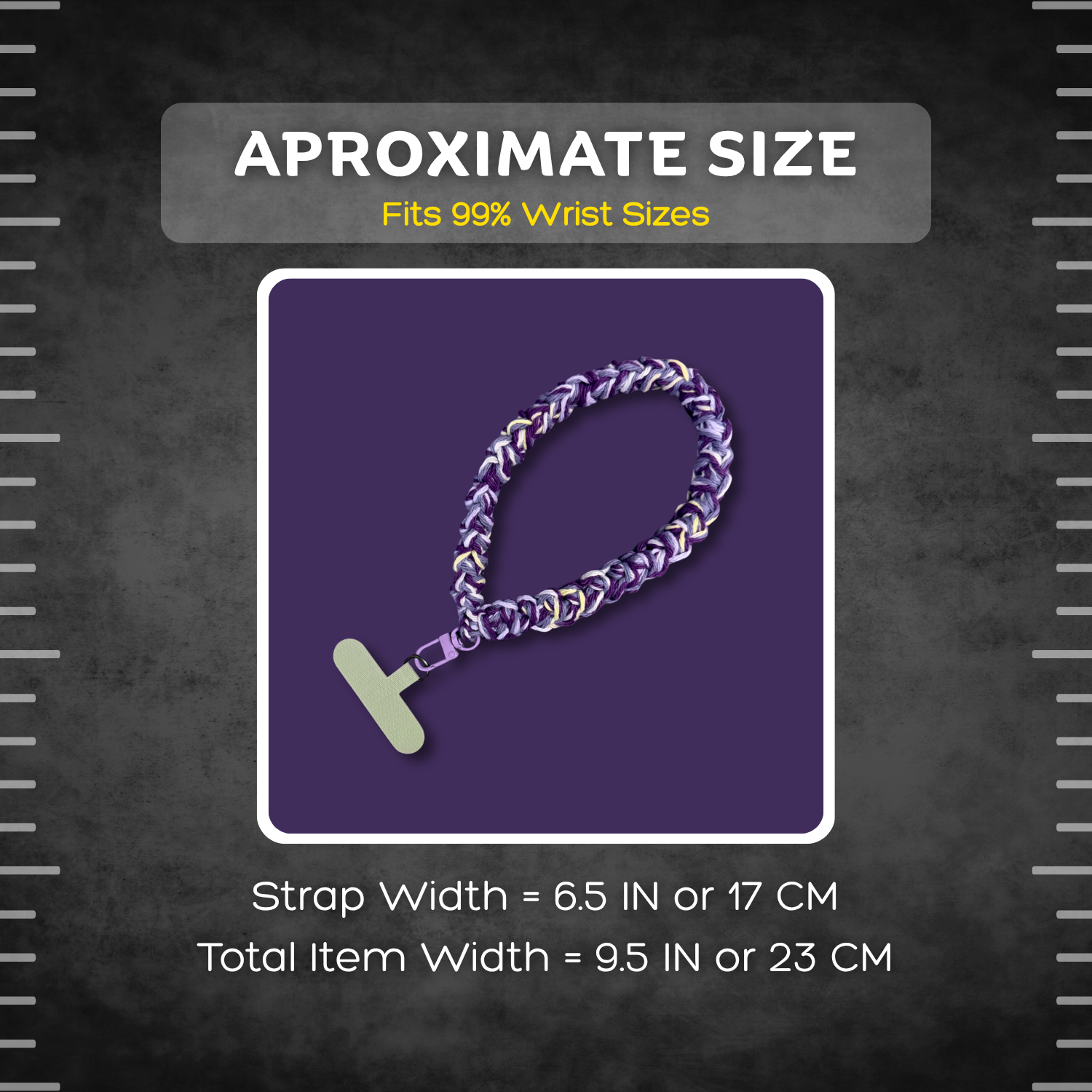 Purple Cell Phone Strap