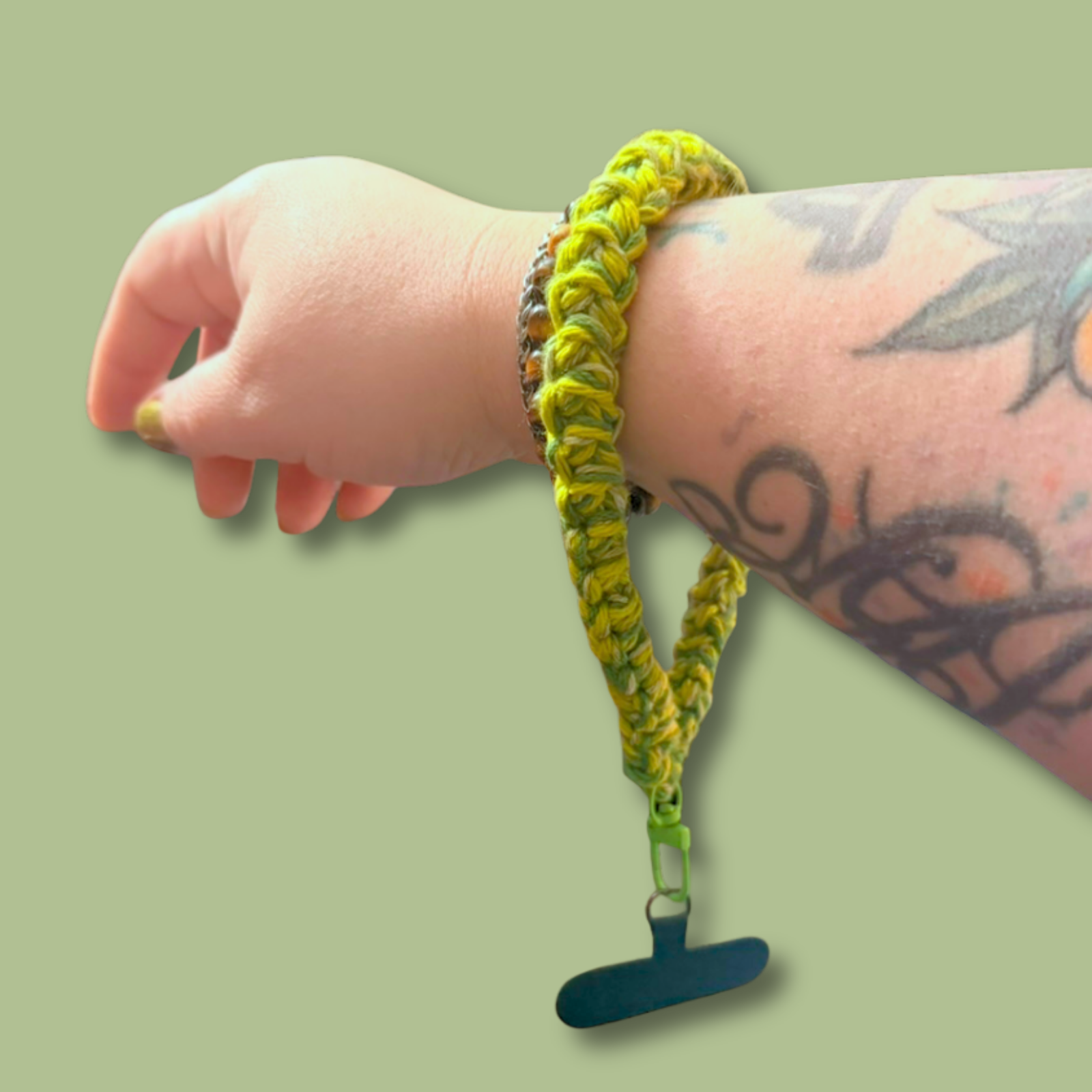 Green Cell Phone Strap