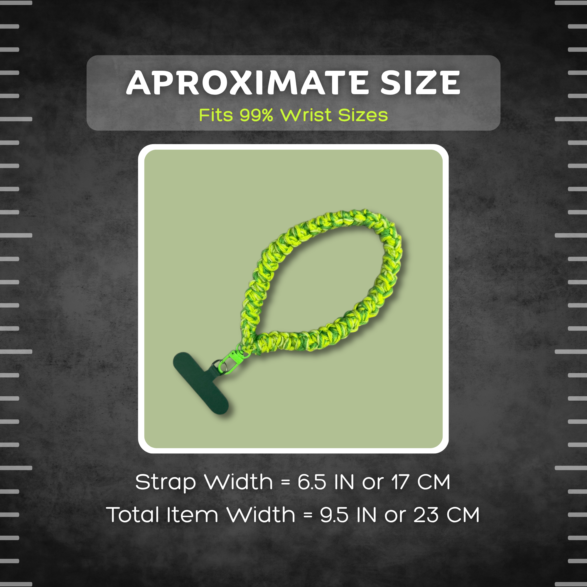 Green Cell Phone Strap
