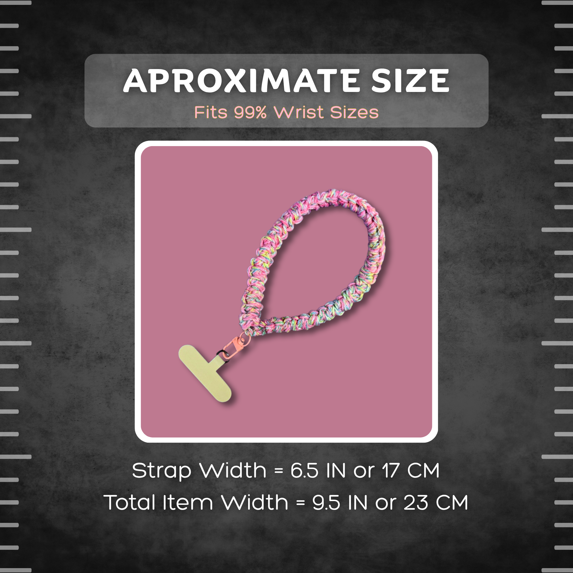 Pink Cell Phone Strap