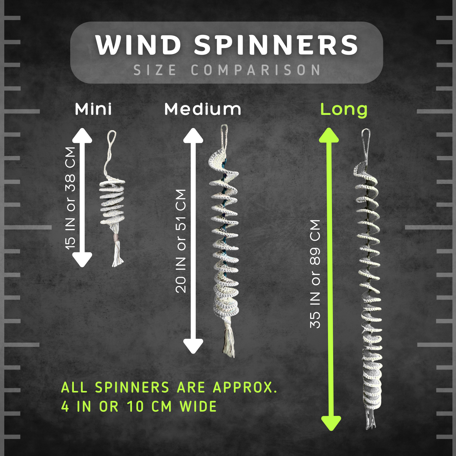 Long Green Wind Spinner