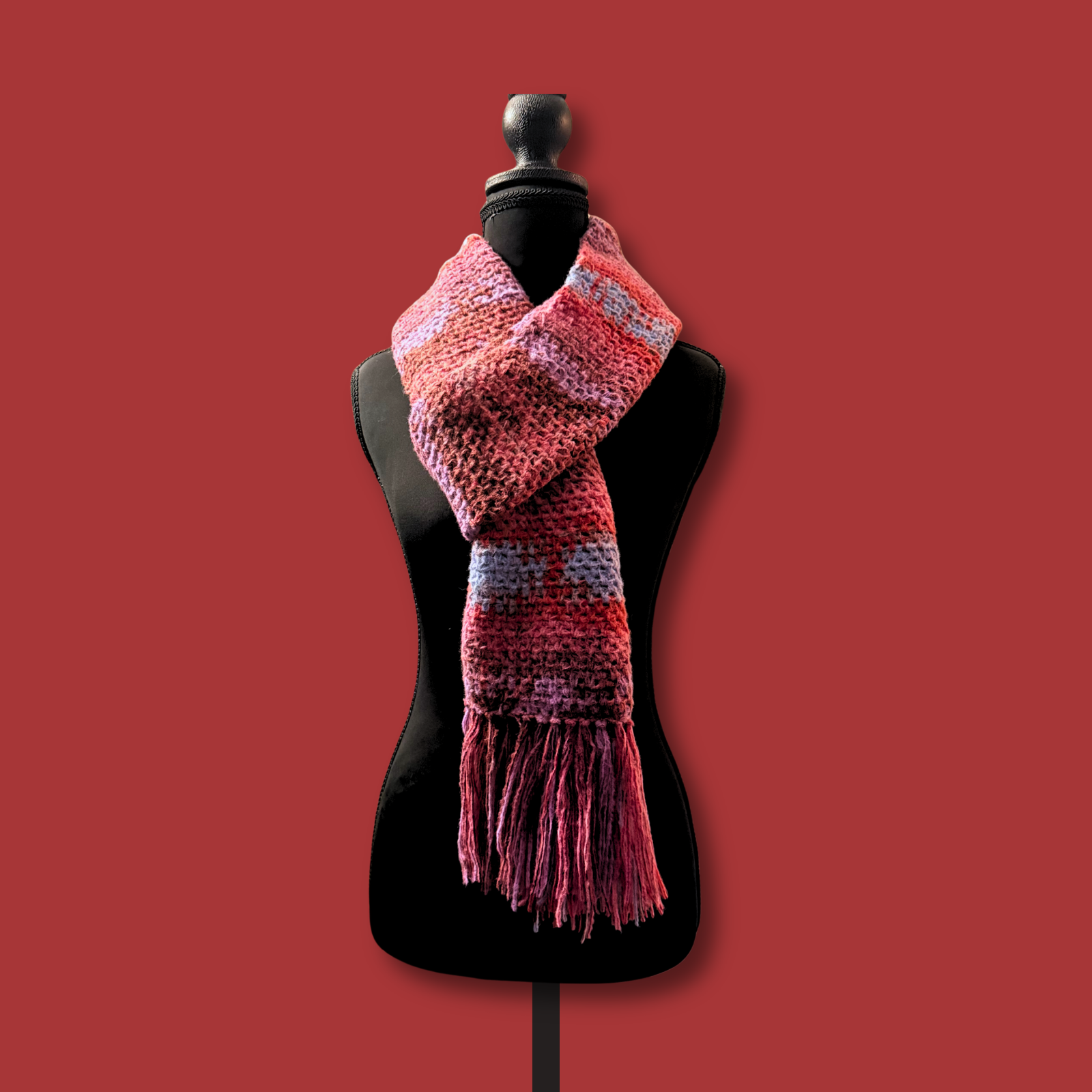 Happy Heart Fringe Scarf