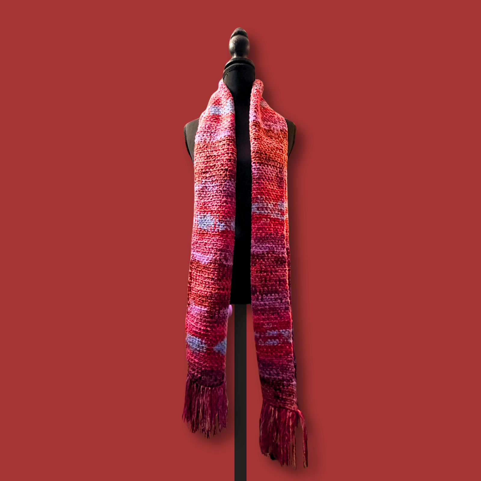 Happy Heart Fringe Scarf