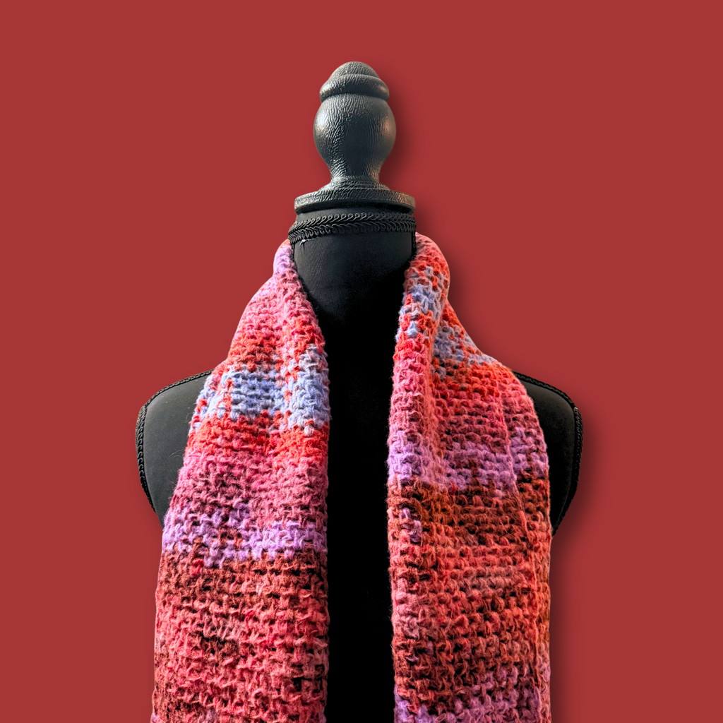 Happy Heart Fringe Scarf