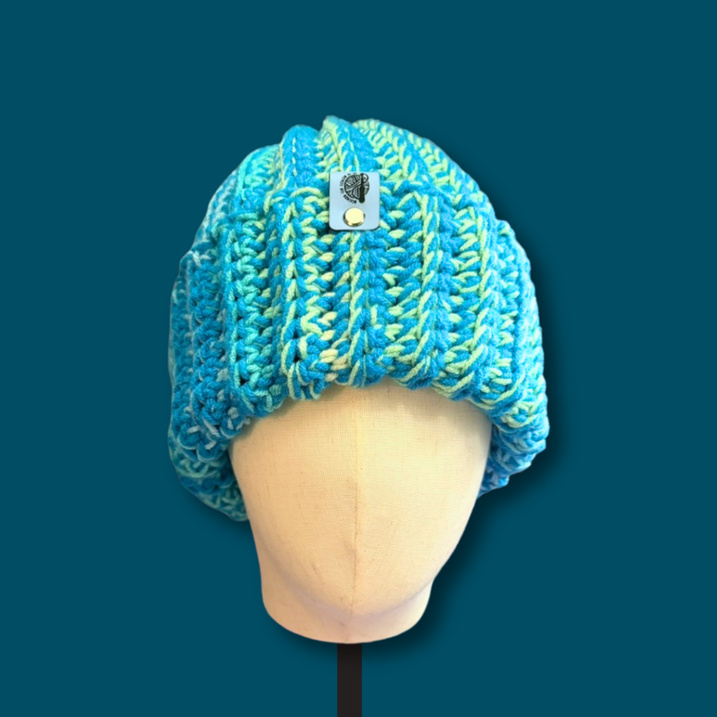 Adult Medium Size Tropical Blue Beanie