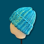 Adult Medium Size Tropical Blue Beanie