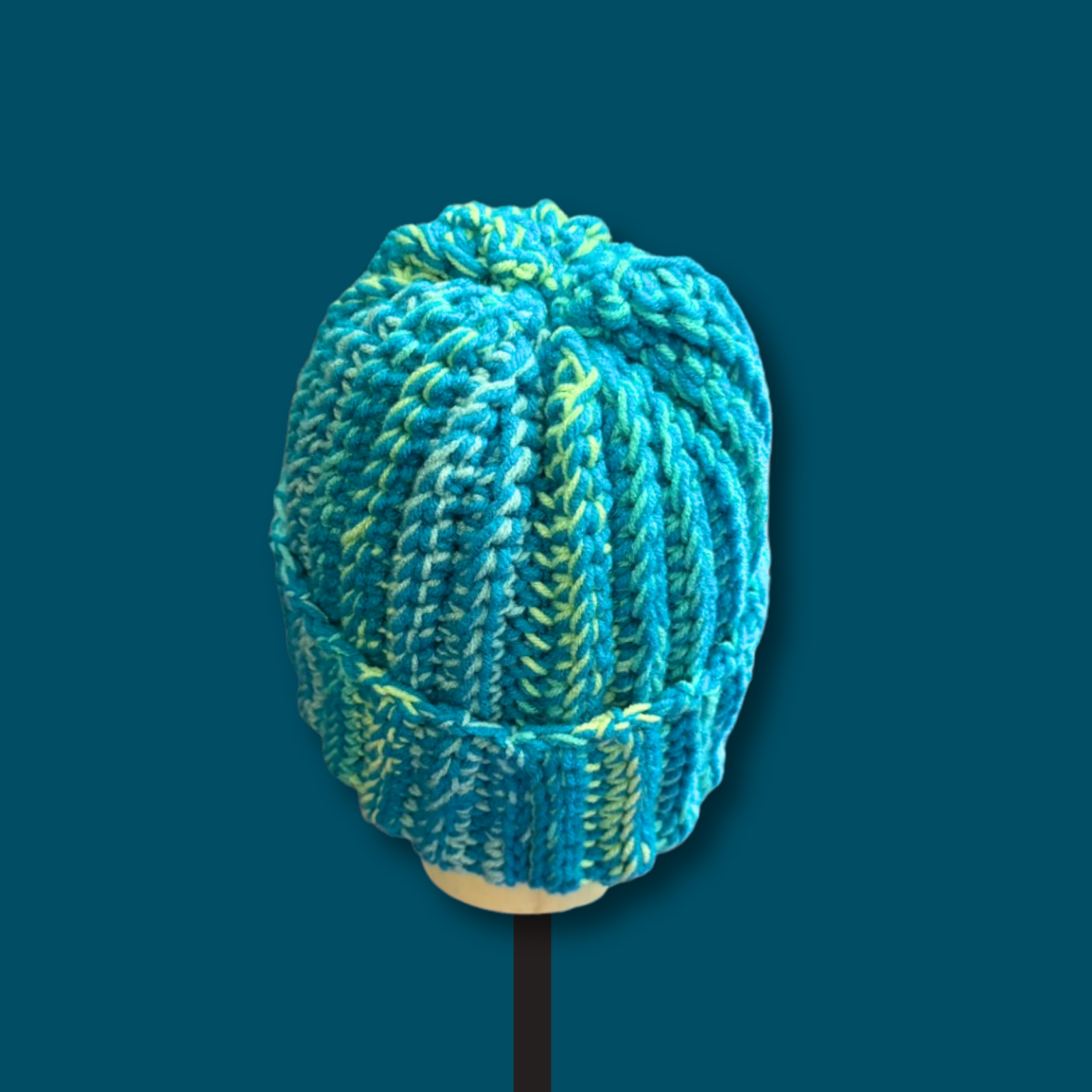 Adult Medium Size Tropical Blue Beanie
