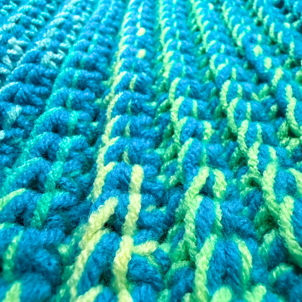 Adult Medium Size Tropical Blue Beanie