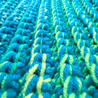 Adult Medium Size Tropical Blue Beanie