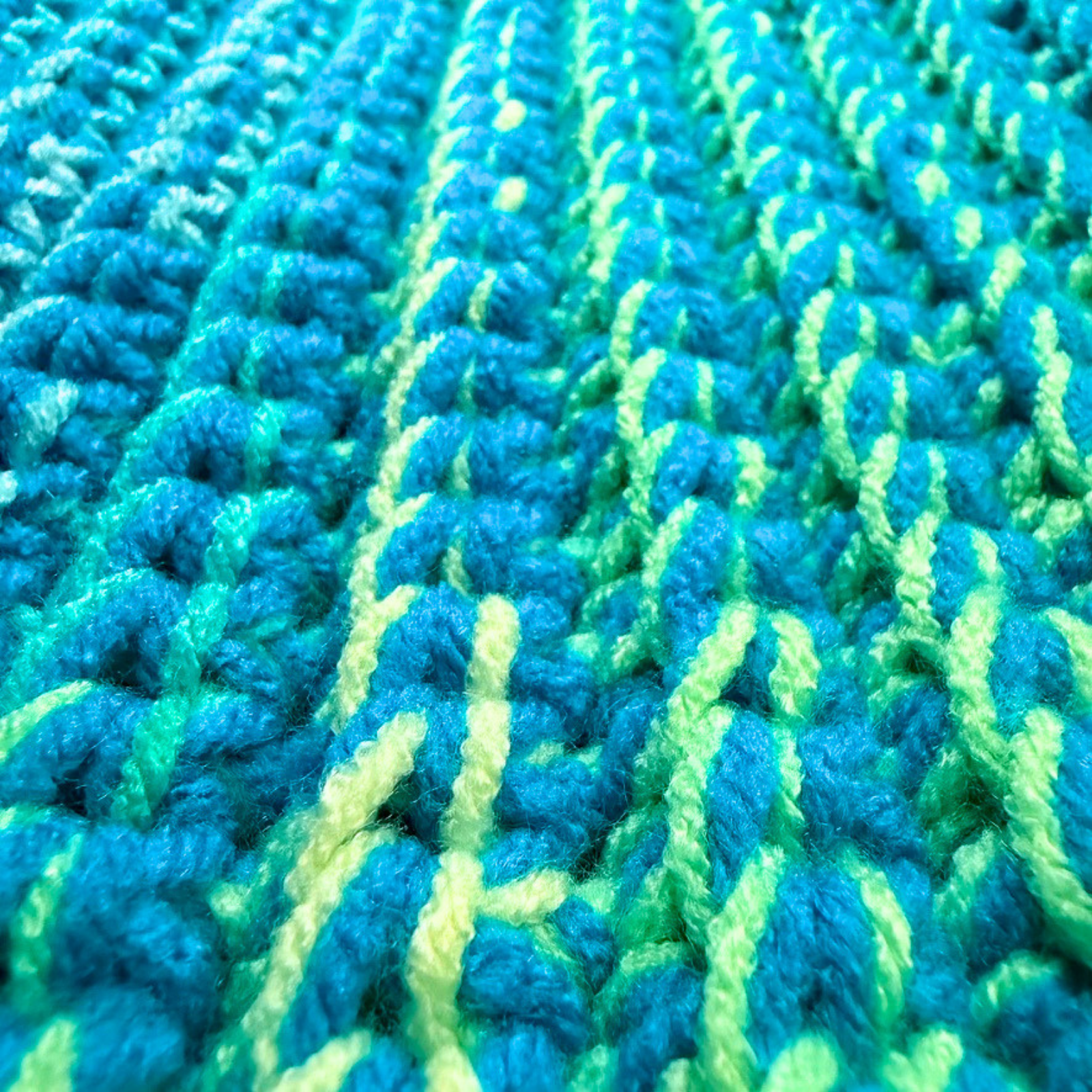 Adult Medium Size Tropical Blue Beanie