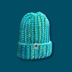 Adult Medium Size Tropical Blue Beanie