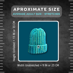 Adult Medium Size Tropical Blue Beanie