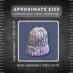 Adult Medium Size Light Lavender Beanie