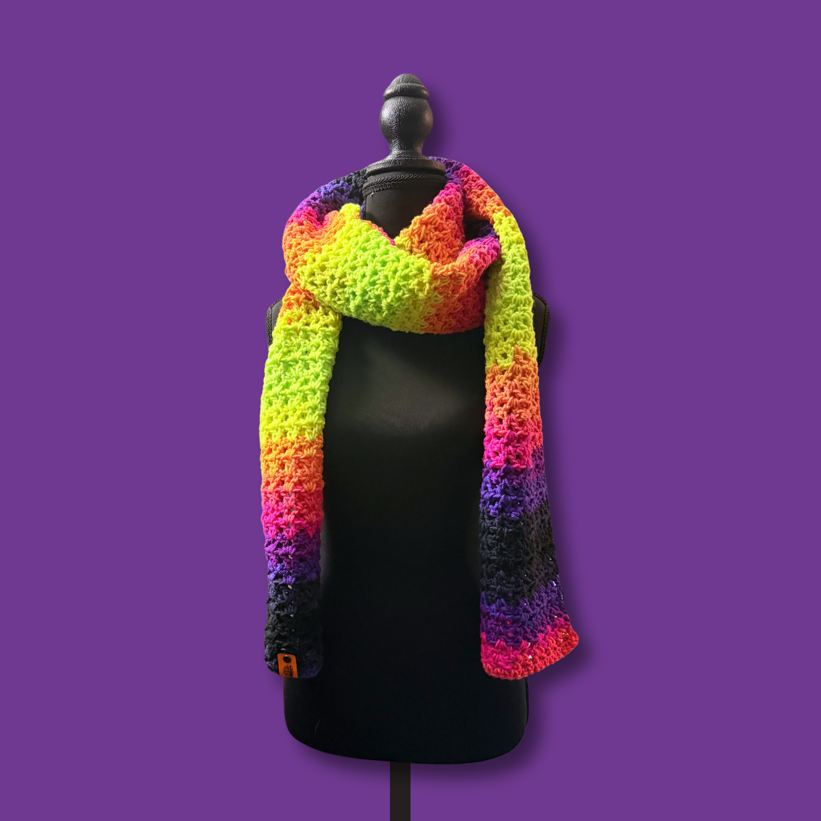 Haunted Halloween Neon Scarf