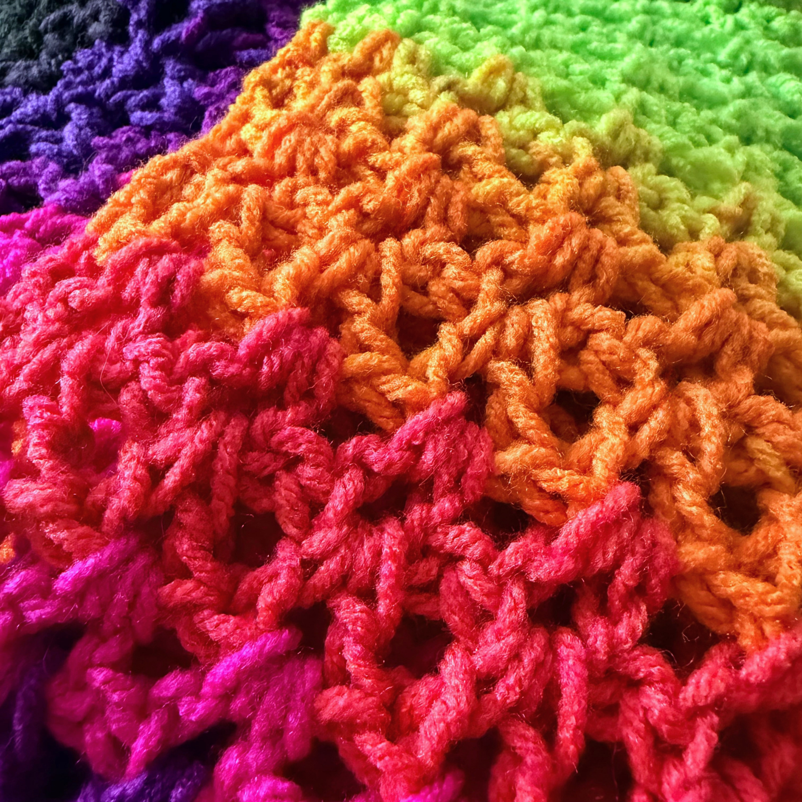 Haunted Halloween Neon Scarf