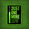 3" Glitter Sticker One More Row