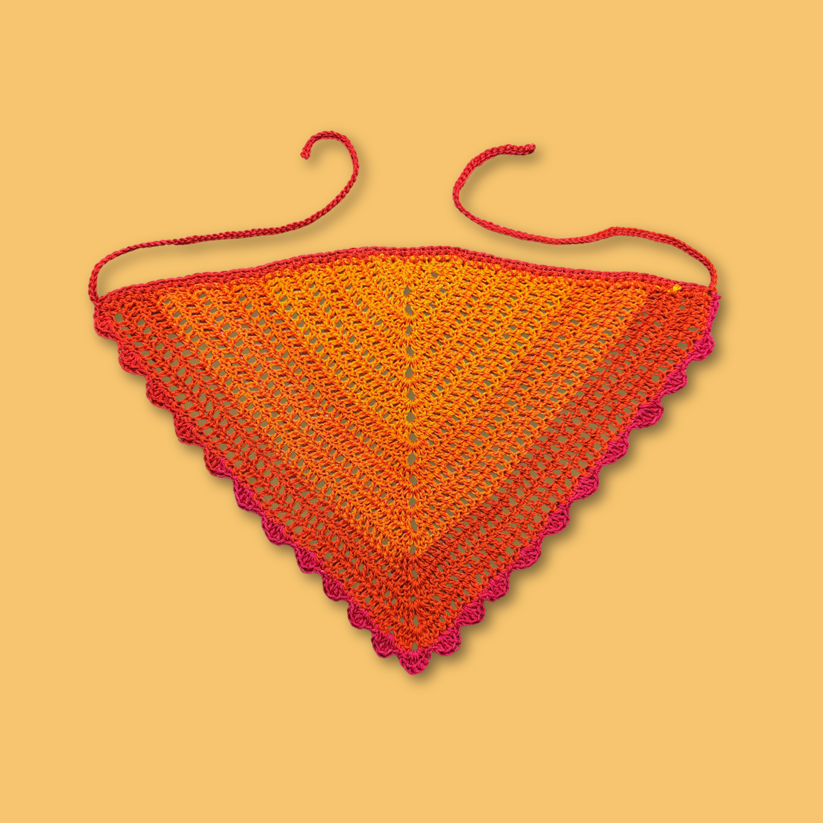Fire Orange String Bandana