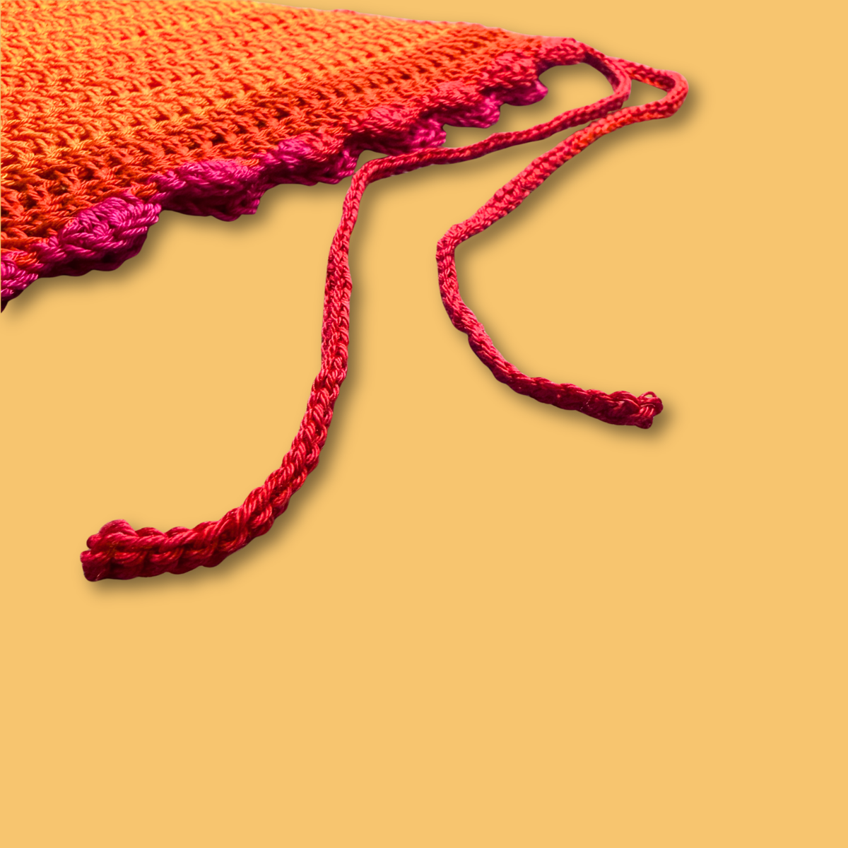 Fire Orange String Bandana