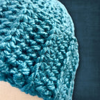 L/XL Adult Teal Blue Beanie