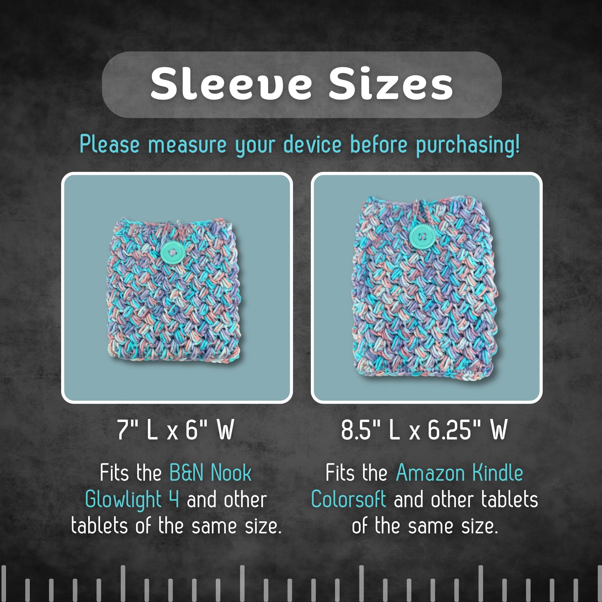 Pastel Nook / Kindle E-Reader Sleeve