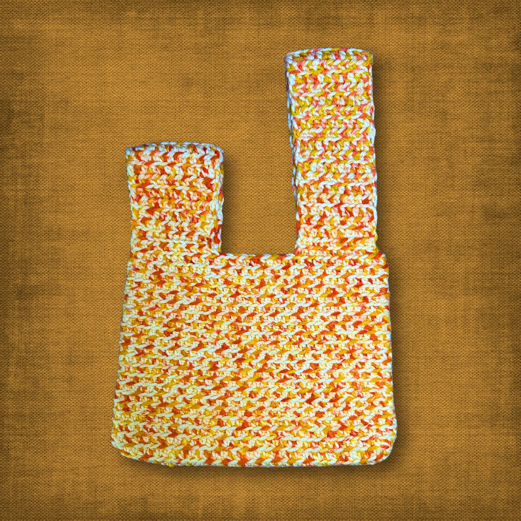 Orange Japanese Knot Bag